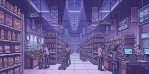 sistem supermarket