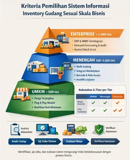 Kriteria Pemilihan Sistem Informasi Inventory Gudang Sesuai Skala Bisnis