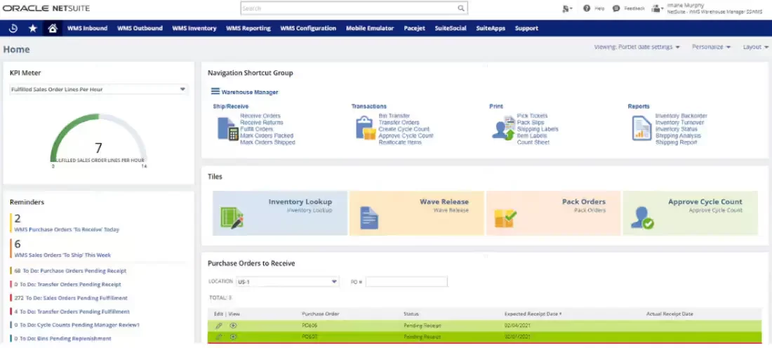 netsuite wms