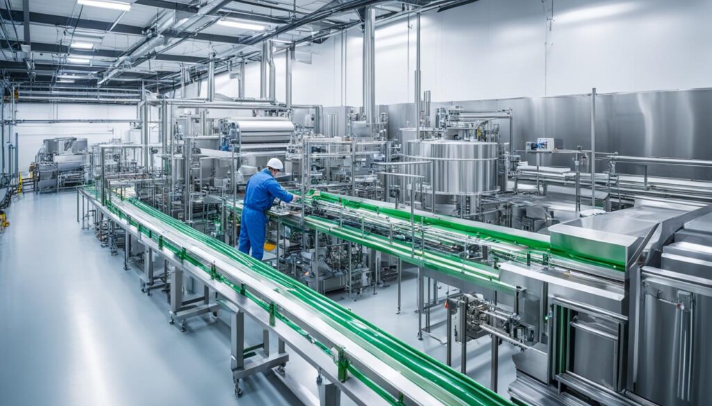 alur proses produksi makanan