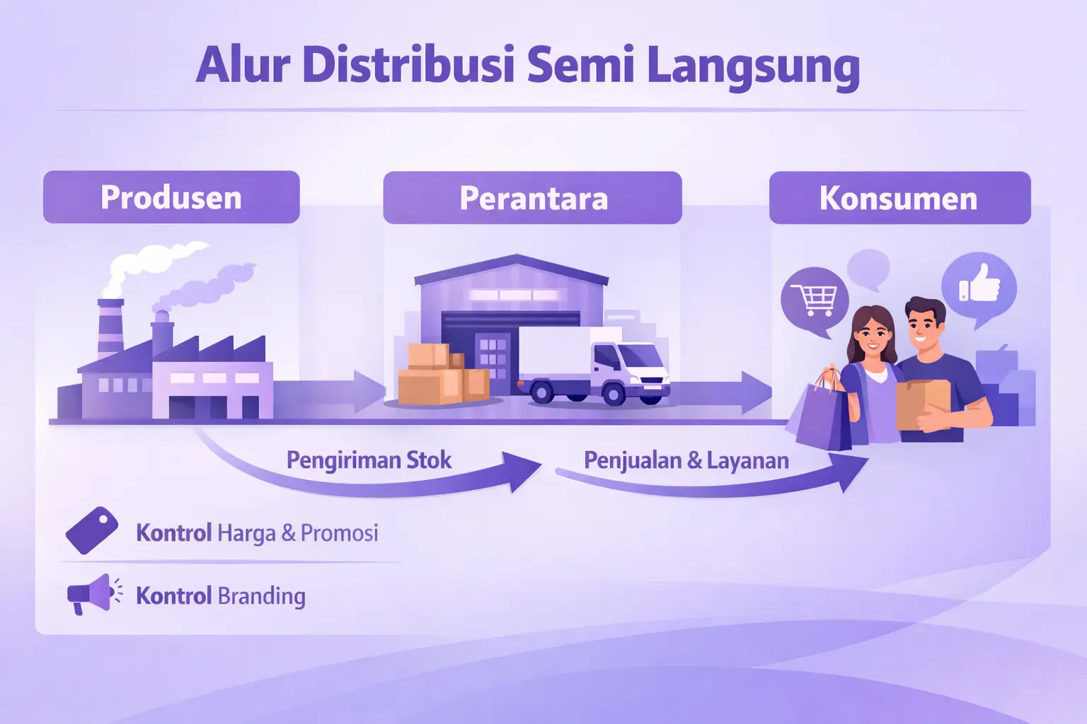 distribusi semi langsung