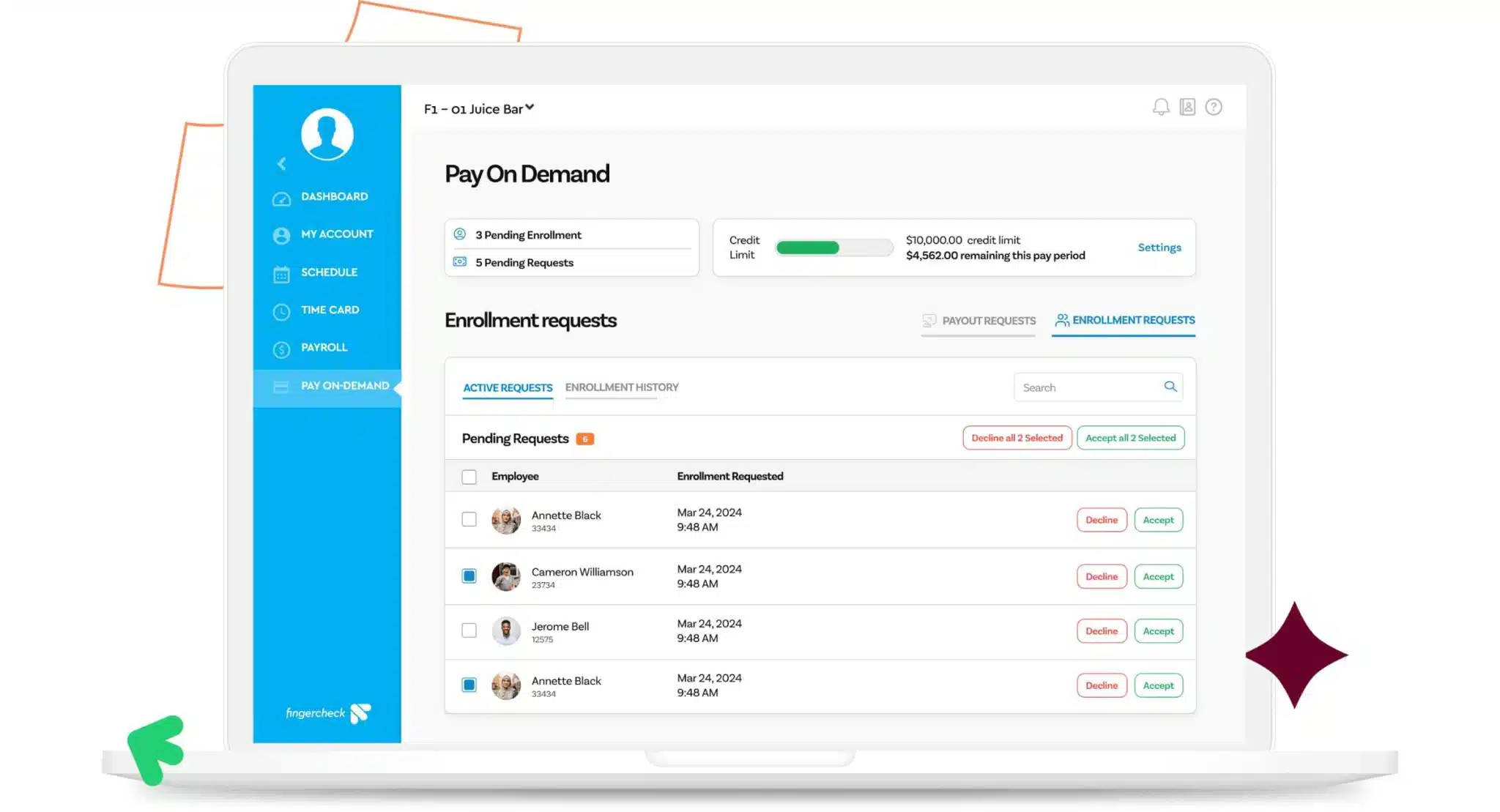 payroll software fingercheck