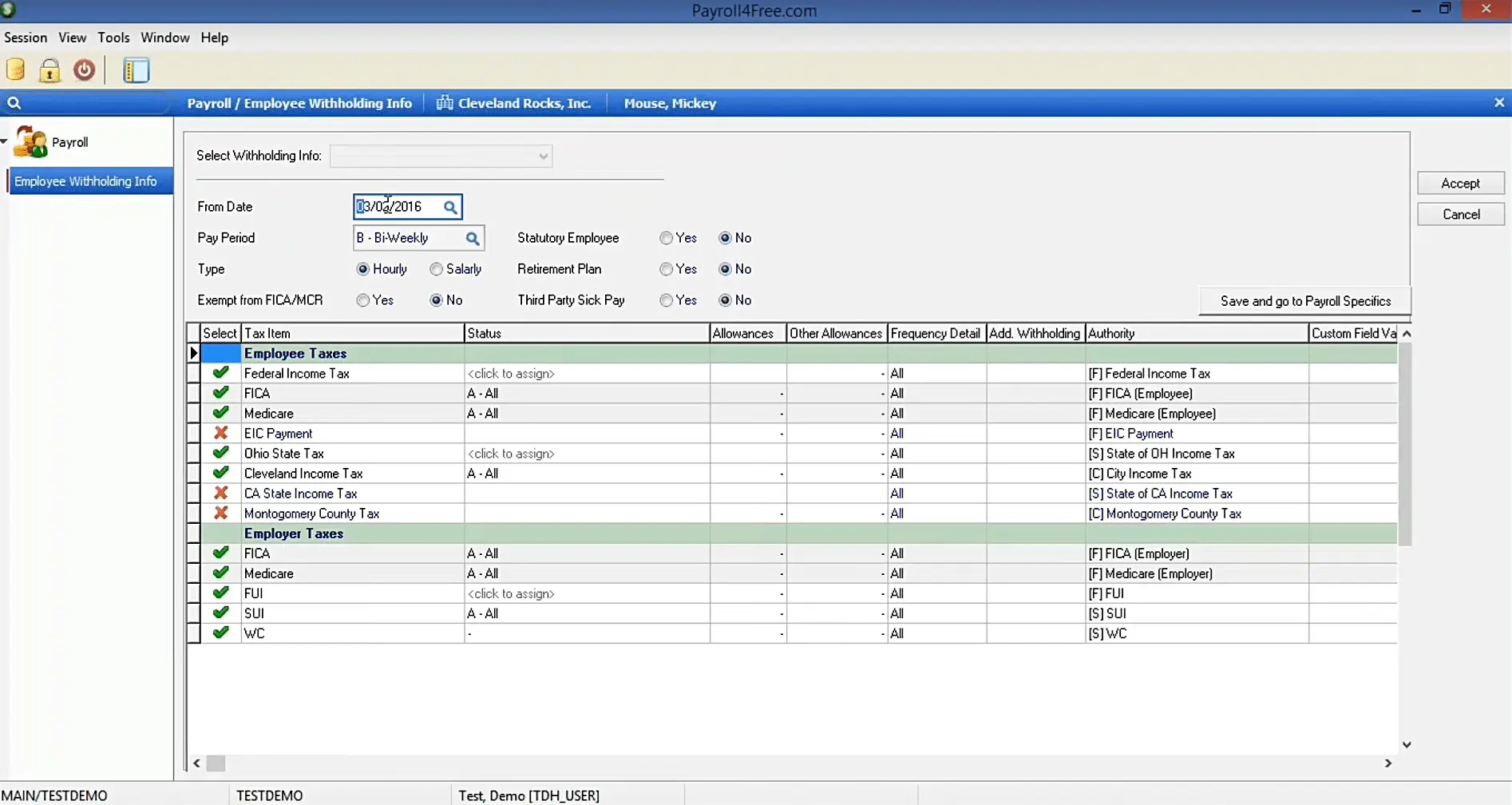 payroll software payroll4free