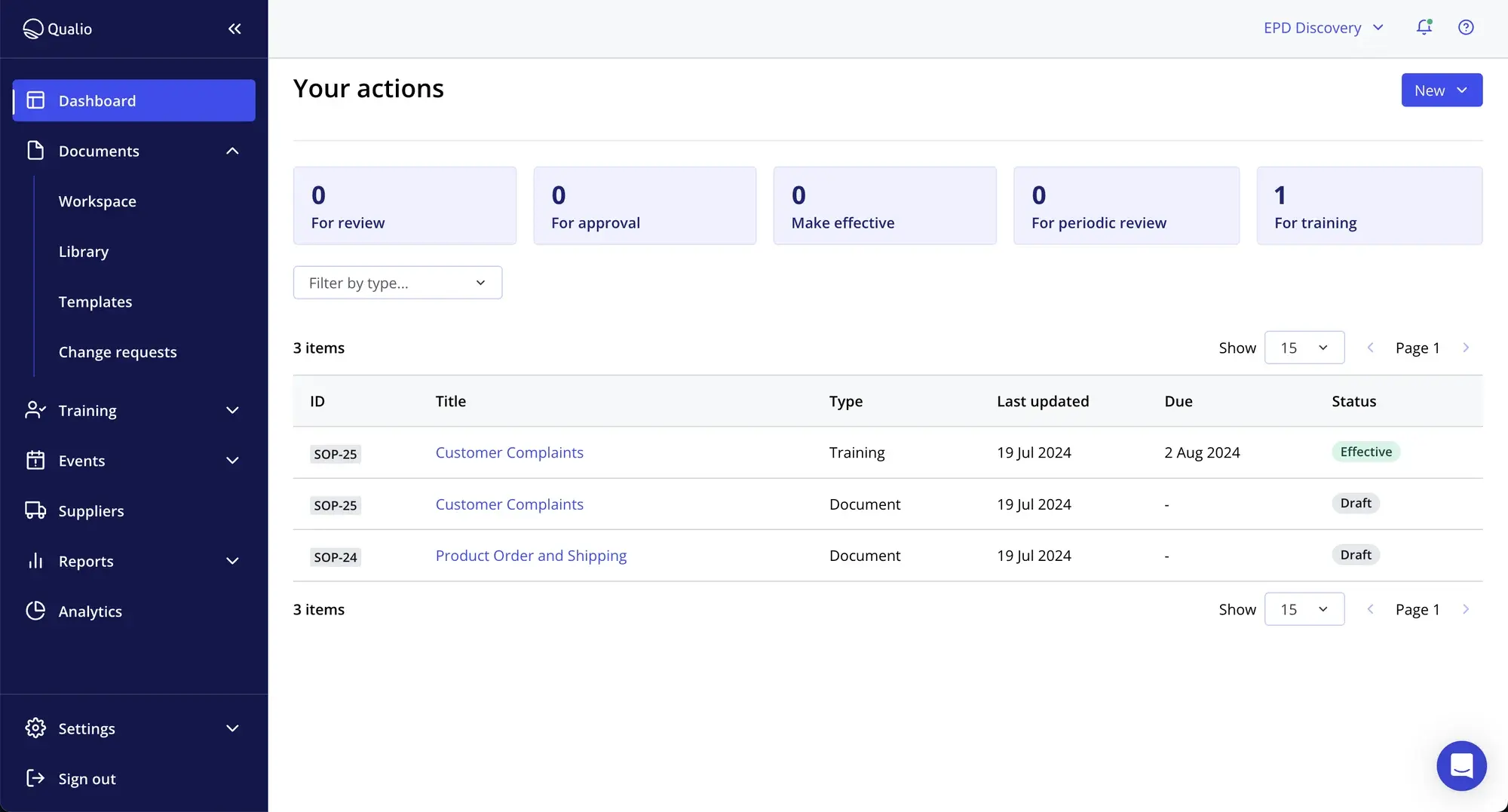 quality management software qualio
