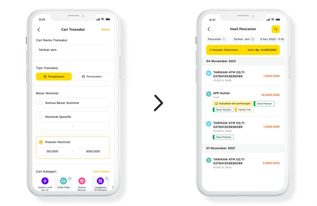 pina app ui