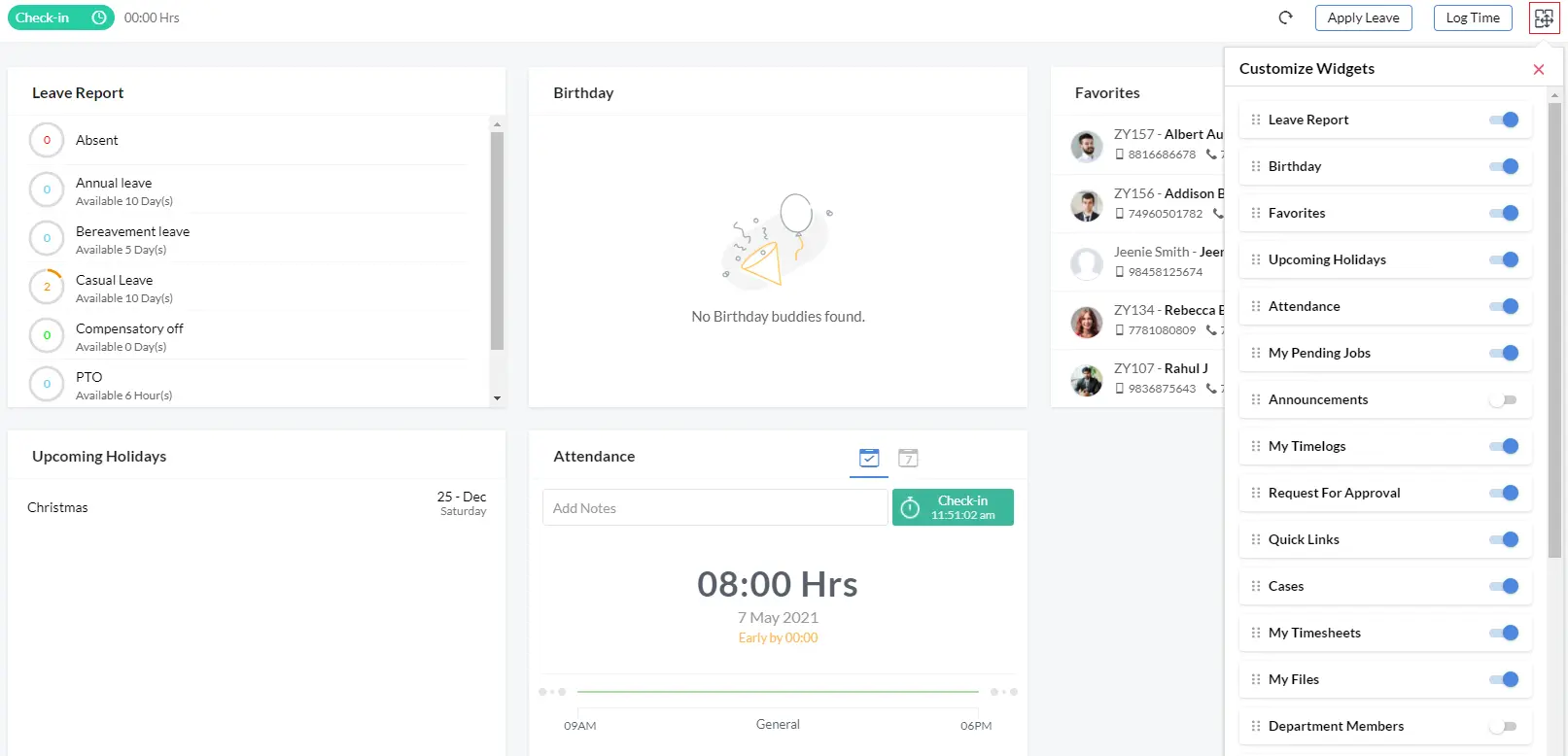software hr zoho people