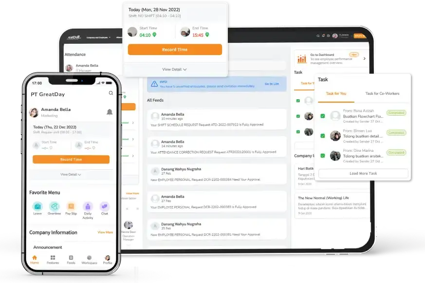 GreatDayHR dashboard