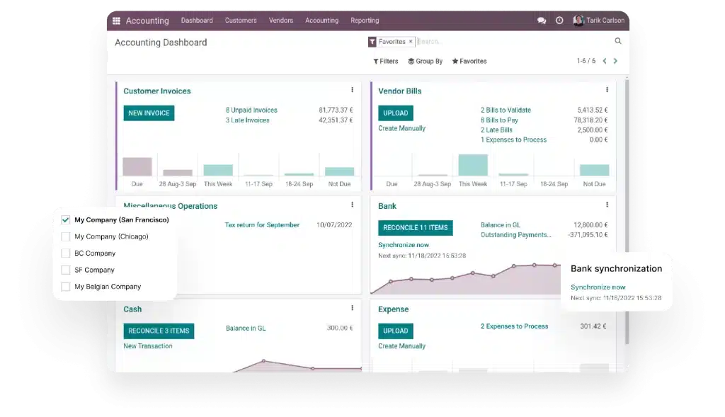 aplikasi akuntansi Odoo