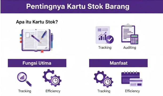 infografis kartu stok