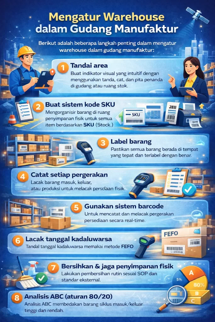 Mengatur Warehouse Gudang Manufaktur