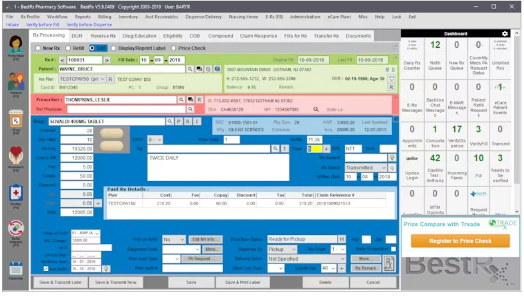 BestRx Pharmacy Software