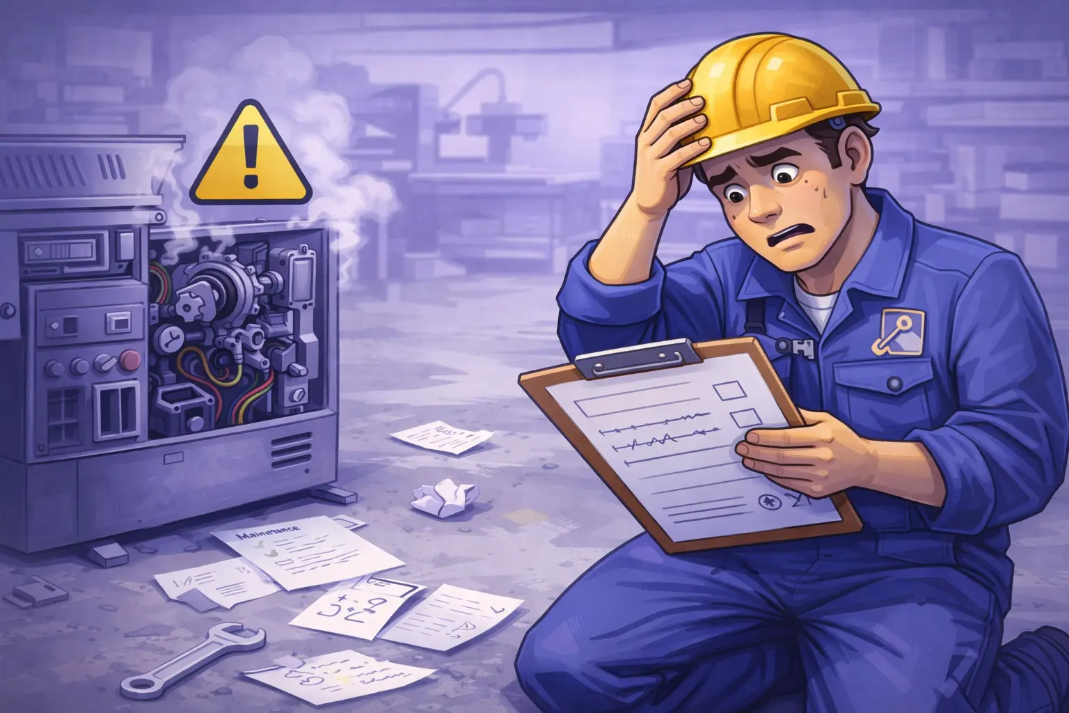 contoh laporan maintenance mesin