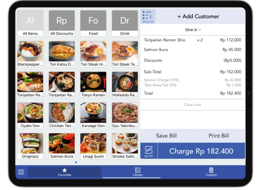 Apikasi kasir Moka POS