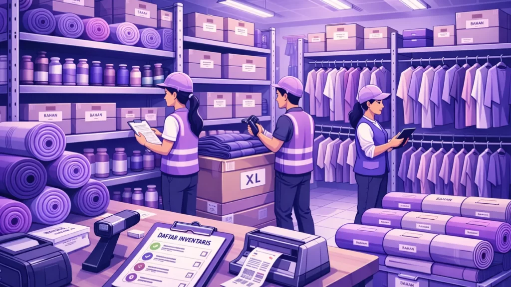 software inventory pabrik garmen