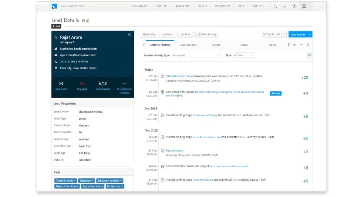 LeadSquared Leads Distribution System