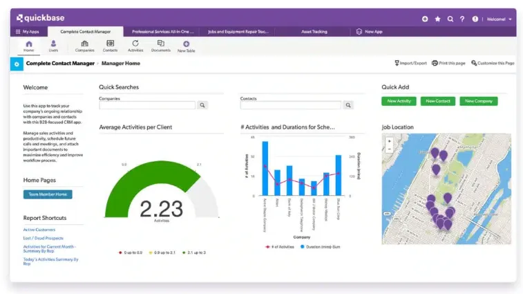 QuickBase Lead Management Software