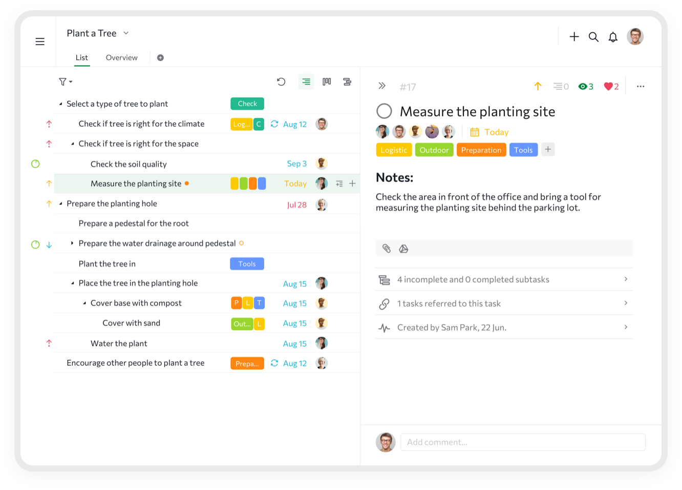 aplikasi project management Quire