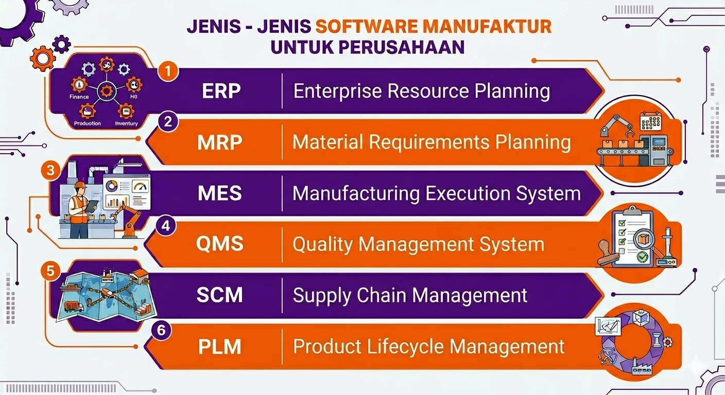 jenis jenis software manufaktur