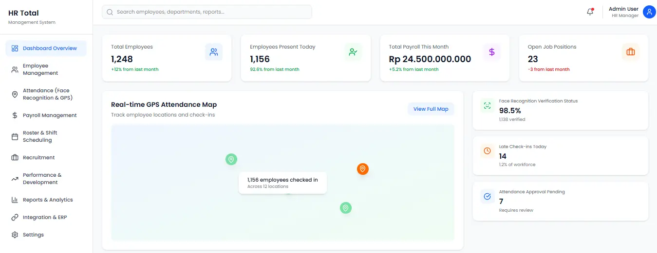 software hr dan hris - Total