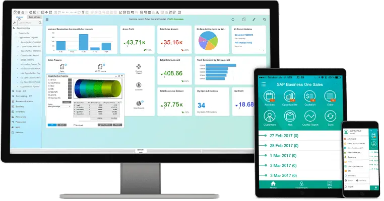 sap mining software dashboard