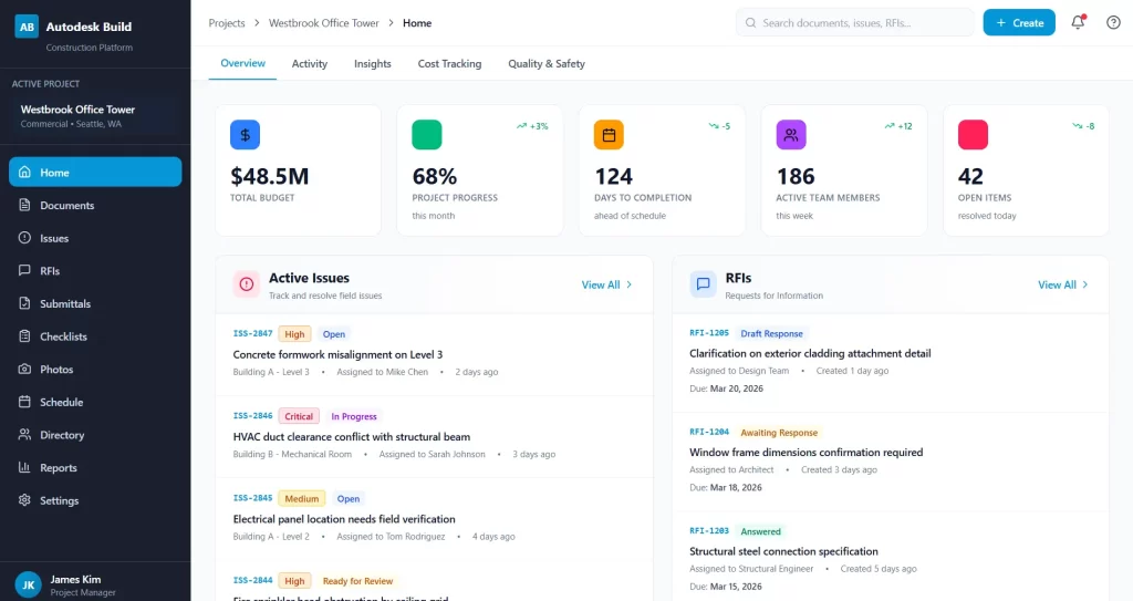 AutoDesk Buils Construction Financial Software