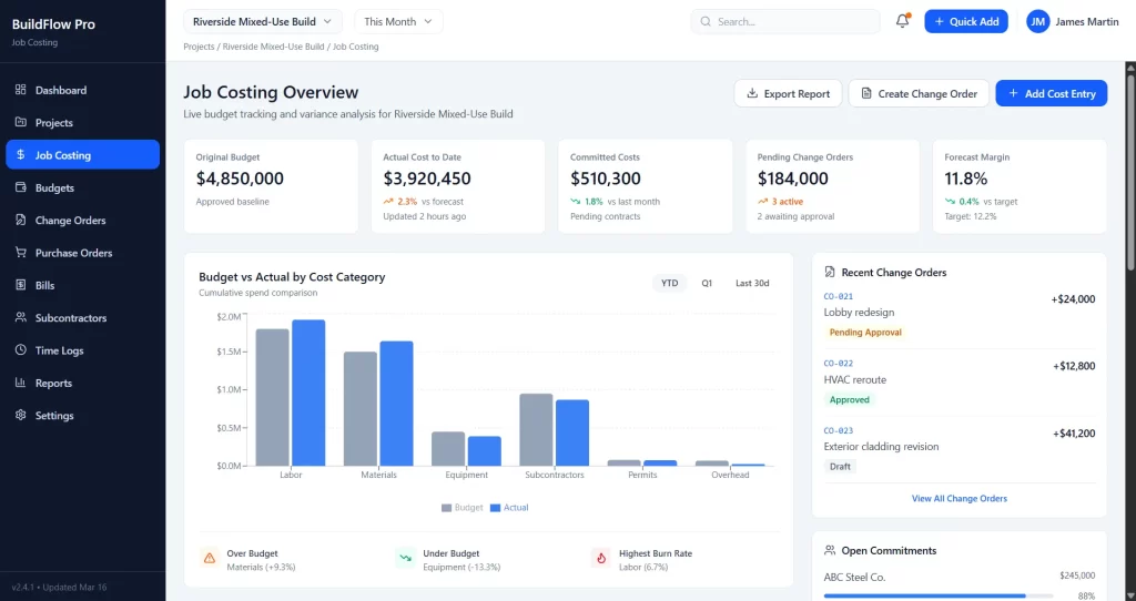 Buildertrend Construction Financial Software