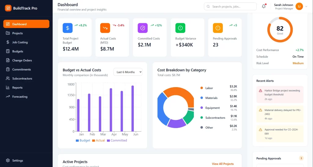 Procore Construction FInancial Software