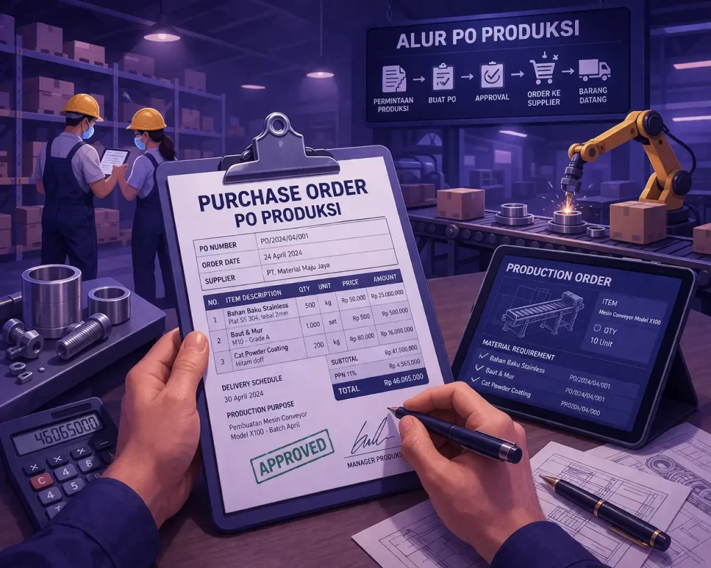 Surat Order PO Produksi Manufaktur
