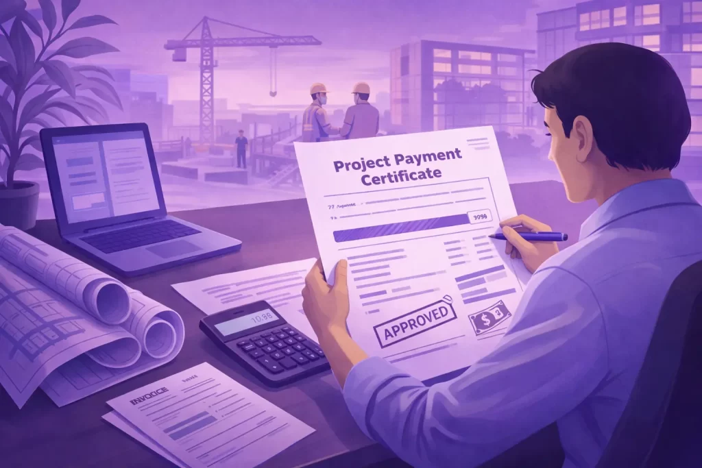 contoh sertifikat pembayaran proyek