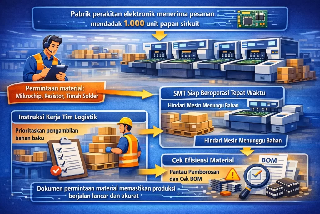 materi request dalam sistem produksi ls