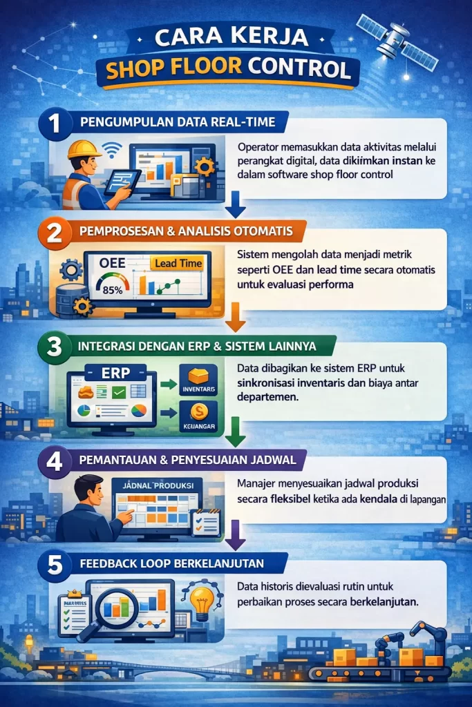 Cara kerja Shop floor control