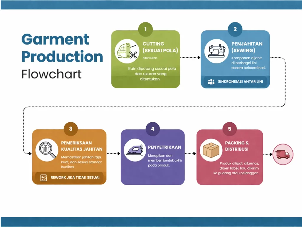 Flowchart produksi garment