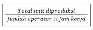 Rumus Produktivitas Operator