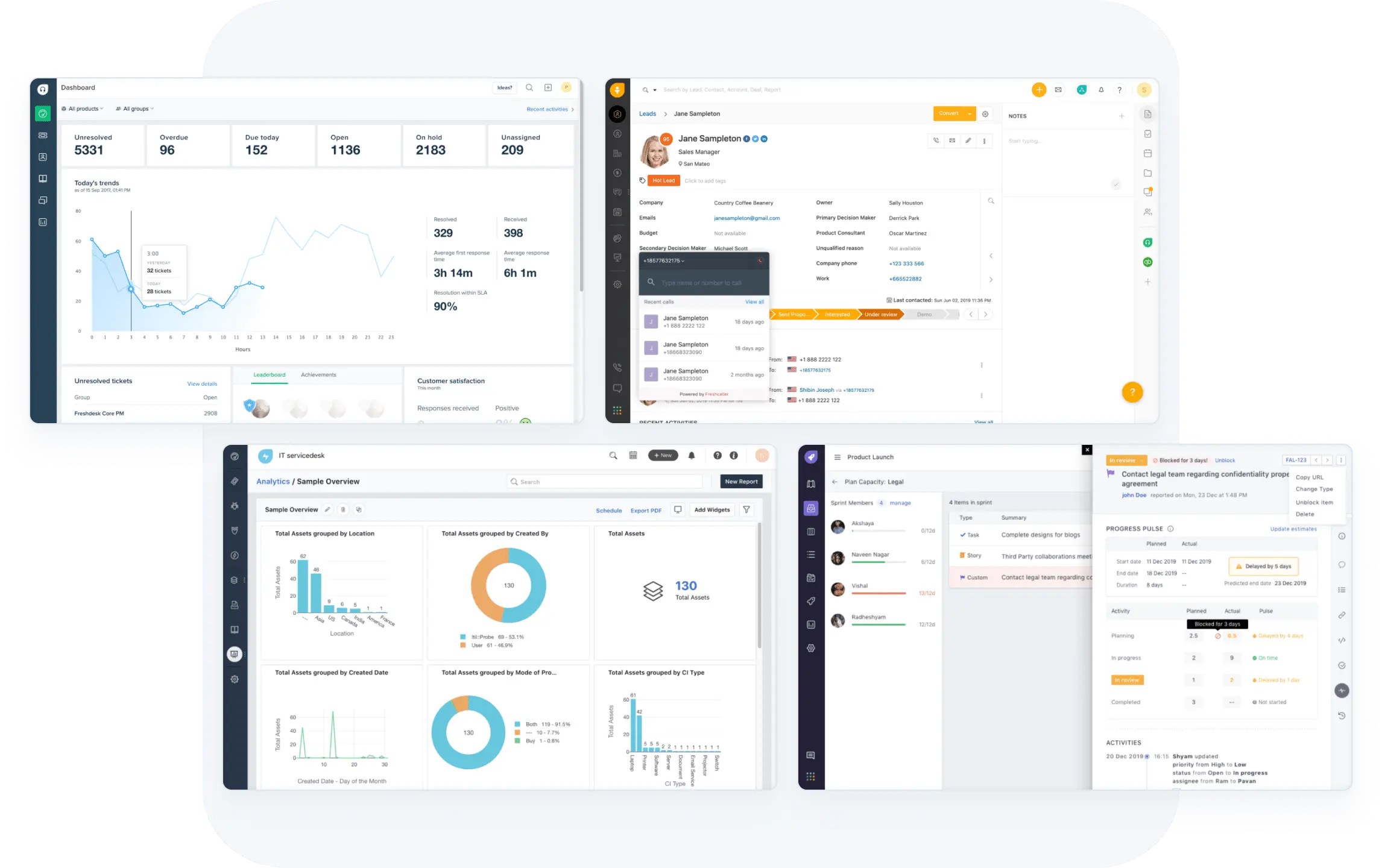 freshworks sales ui