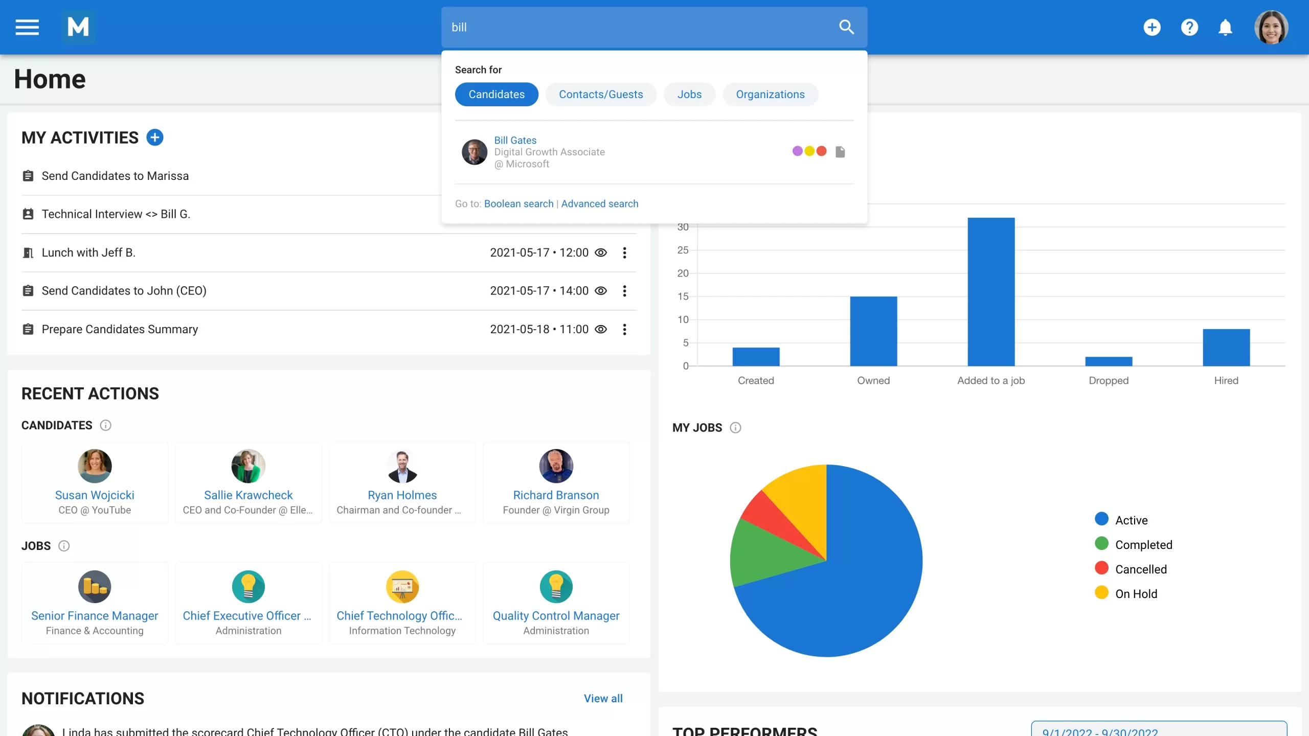 software alat rekrutmen ai manatal