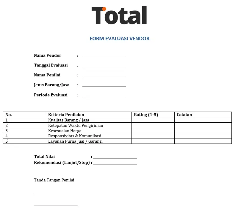 Template_Form_Evaluasi_Vendor_ TOTAL