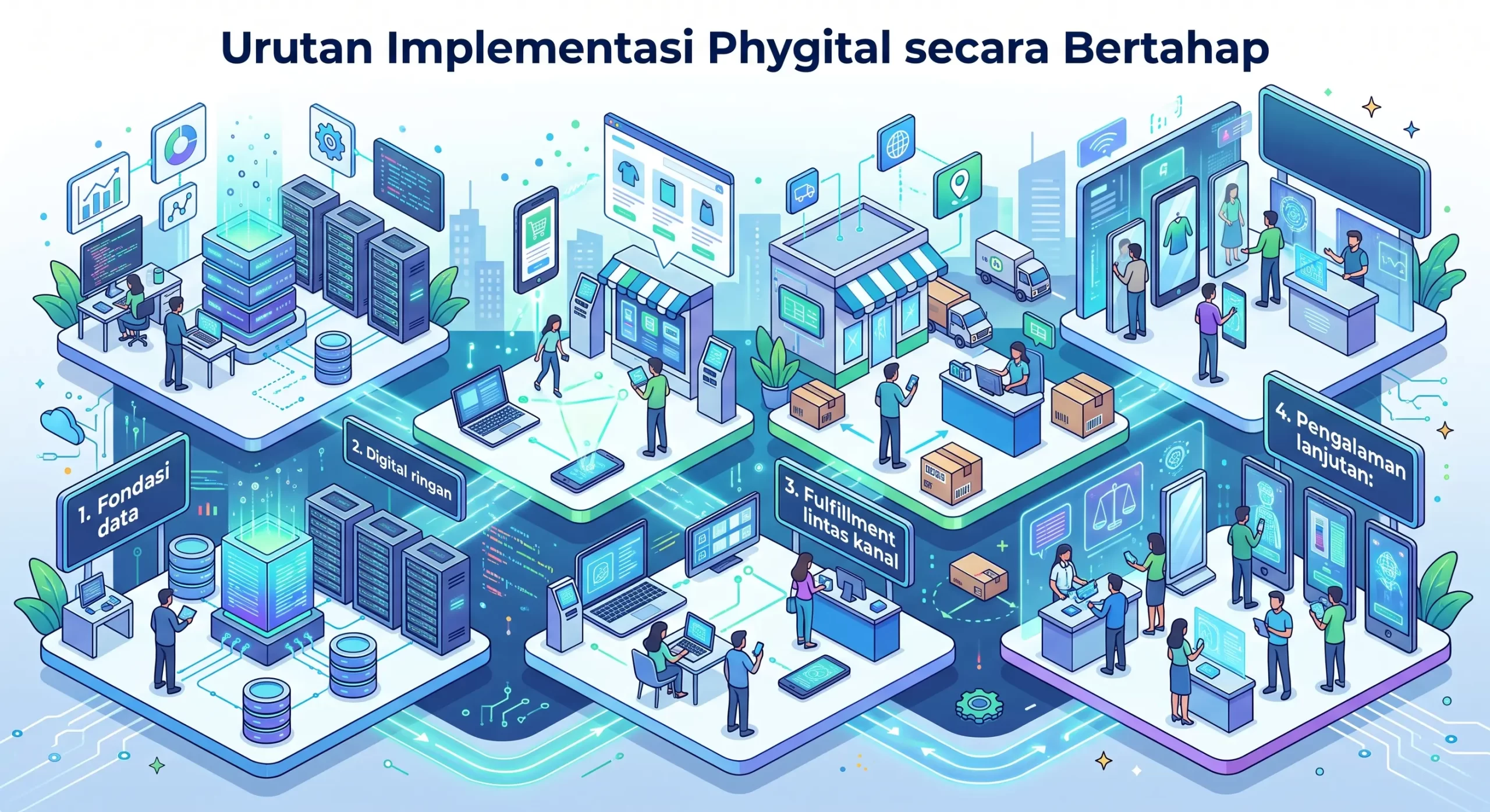 Urutan Implementasi Phygital secara Bertahap
