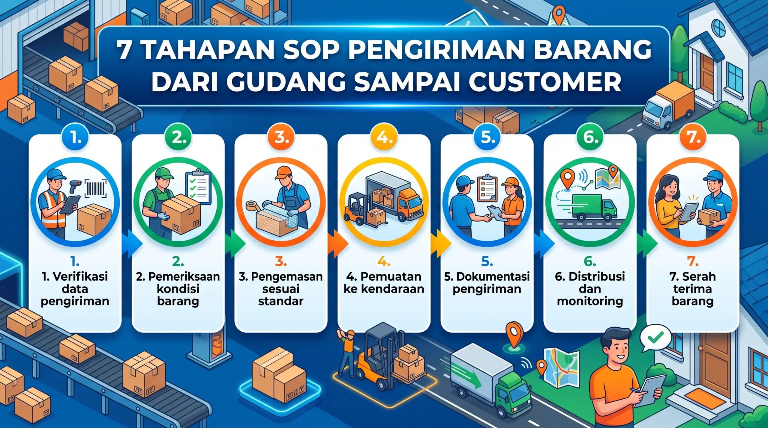 7 Tahapan SOP Pengiriman Barang dari Gudang sampai Customer