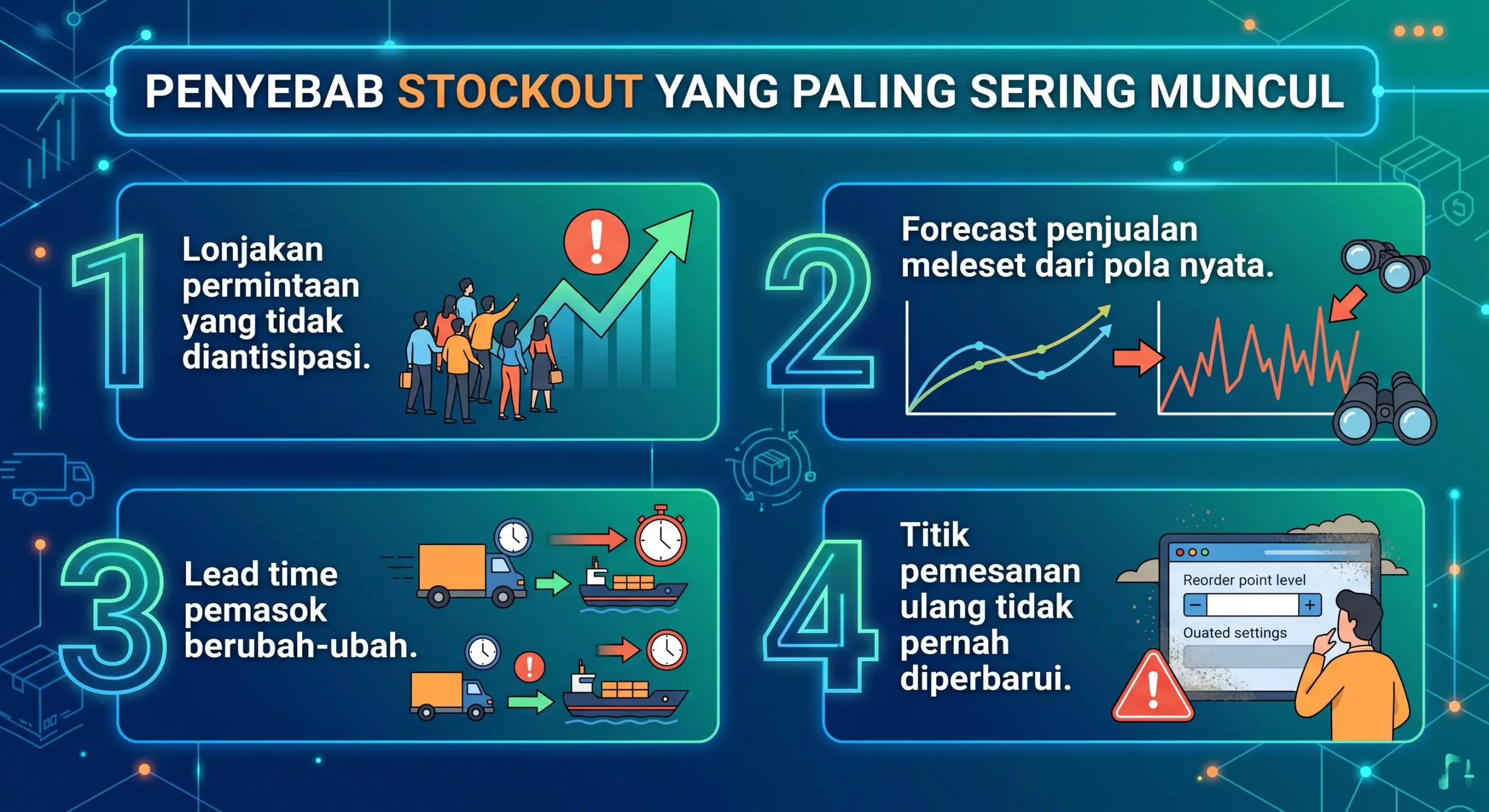 Penyebab Stockout yang Paling Sering Muncul