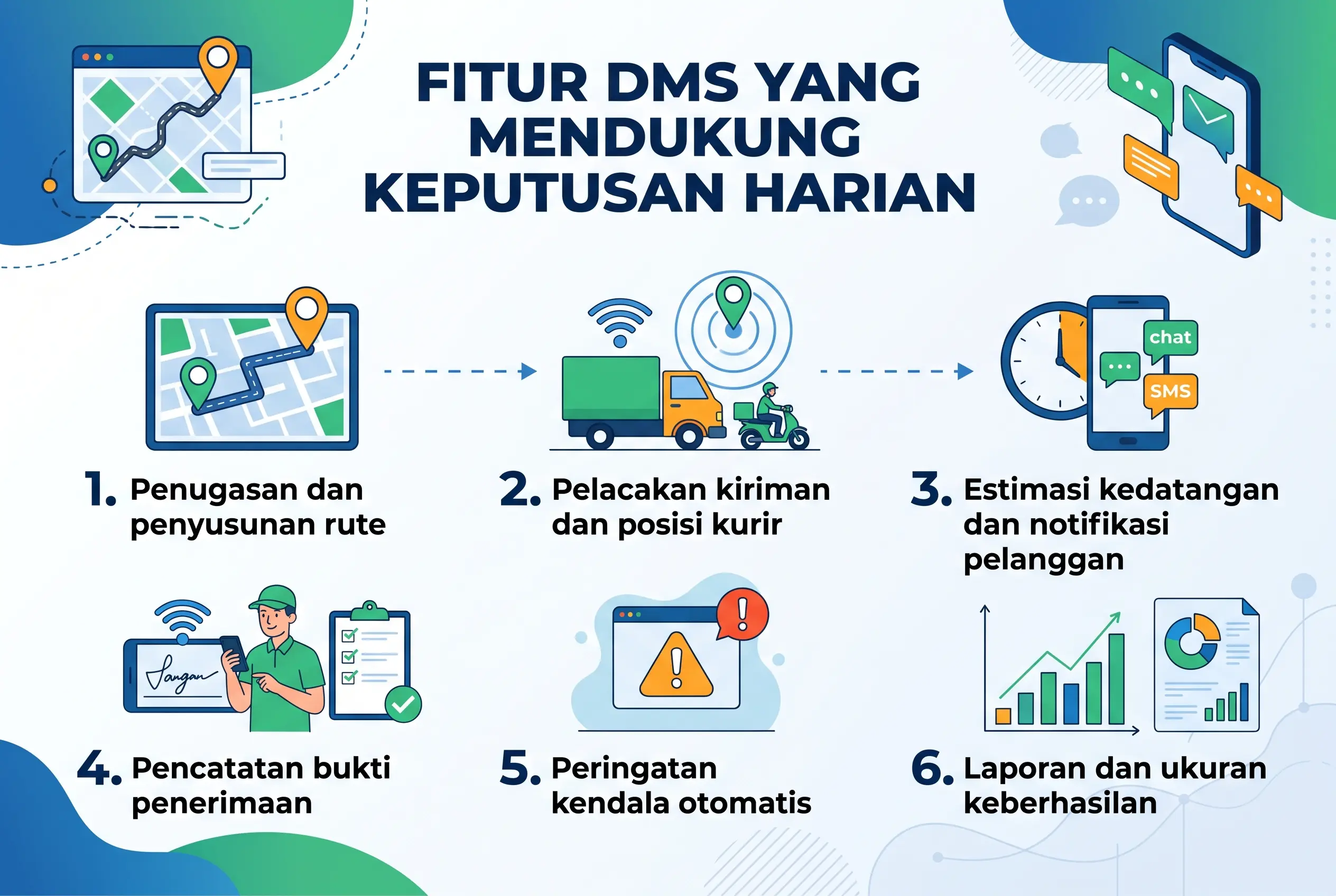 Fitur DMS yang Mendukung Keputusan Harian