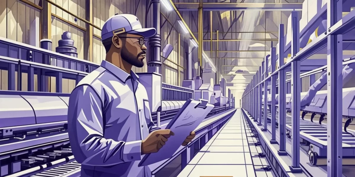 ilustrasi takt time untuk mengatur ritme produksi manufaktur